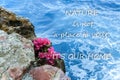 Deep sea water background with text Royalty Free Stock Photo