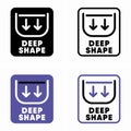 Deep shape vector information sign