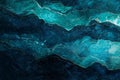 Deep Teal and Charcoal Abstract Swirling Marbled Gradient Texture Background Royalty Free Stock Photo