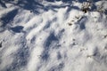 deep snow drifts after the last snowfall Royalty Free Stock Photo