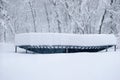 Deep Snow on trampoline