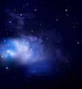 Deep space background with nebula and stars. Night sky Royalty Free Stock Photo