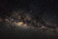 Deep space background with stardust and shining star. Milky way Royalty Free Stock Photo