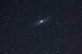 Deep space, m39 andromeda galaxy on the dark starry sky. Deep space, cosmos wallpaper.