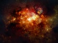 Deep space nebula Royalty Free Stock Photo