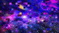 Deep Space Nebula Stars Galaxy Abstracts Backgrounds. Pixel Universe Royalty Free Stock Photo