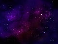 Deep space. Night sky, abstract blue background Royalty Free Stock Photo