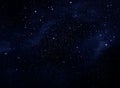 Deep space. Night sky, abstract blue background Royalty Free Stock Photo