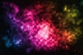 Deep space starfield with colorful nebula, background Royalty Free Stock Photo