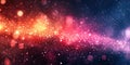 Deep space starfield with magenta highlights. Royalty Free Stock Photo