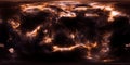 Deep space stars and nebula 360 degree panorama