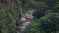 deep valley with rainforst at Oso Andino reserve, Ecuador