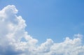 Deep and Wide Blue Sky and Clouds Royalty Free Stock Photo
