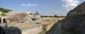 Deep and wide ditch in front of the Belgrade Fortress, Serbia