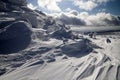 Deep winter in Giant Mountains. Royalty Free Stock Photo