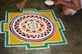 DEEPALANKAR RANGOLI Royalty Free Stock Photo