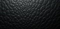 Deeply textured black leather, fine grain visible , design, background Royalty Free Stock Photo