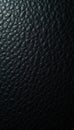 Deeply textured black leather, fine grain visible , smooth, subtle, creased Royalty Free Stock Photo