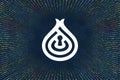 DeepOnion, ONION cryptocurrency symbol. A tunnel from a computer program code. Programmer Strings of code, Javascript, CSS and PHP Royalty Free Stock Photo