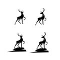 Four deer sihlouette logo