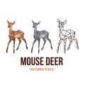 Deer low poly design Royalty Free Stock Photo