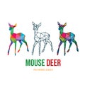 Deer low poly design Royalty Free Stock Photo