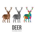 Deer low poly design Royalty Free Stock Photo