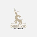 Deer or antelope or chital or Capreolinae or moose logo design