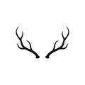 Deer antler icon logo vector illustration Royalty Free Stock Photo