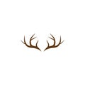 Deer antler ilustration logo vector Royalty Free Stock Photo