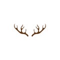 Deer antler ilustration logo vector Royalty Free Stock Photo