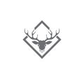 Deer antler ilustration logo vector Royalty Free Stock Photo