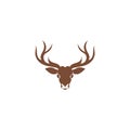 Deer antler ilustration logo vector Royalty Free Stock Photo