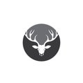 Deer antler ilustration logo vector Royalty Free Stock Photo