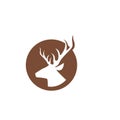 Deer antler ilustration logo vector Royalty Free Stock Photo