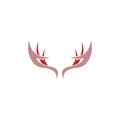 Deer antler logo icon illustration design vector Royalty Free Stock Photo