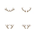 Deer Antlers Logo Template Illustration Design Royalty Free Stock Photo