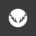 Deer Antlers Logo Template Illustration Design Royalty Free Stock Photo