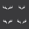 Deer Antlers Logo Template Illustration Design Royalty Free Stock Photo