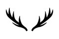 Deer antlers vector Royalty Free Stock Photo