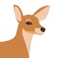 Deer baby vector illustration style Flat Royalty Free Stock Photo