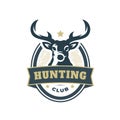 Deer Badge emblem hunting trophy logo