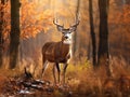 deer buck in autumn