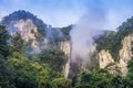 Deer Cave Cliff Mulu National Park Borneo Royalty Free Stock Photo