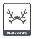 deer costume icon in trendy design style. deer costume icon isolated on white background. deer costume vector icon simple and
