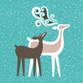 Deer couple Royalty Free Stock Photo