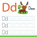 Deer drawing line vector design Royalty Free Stock Photo
