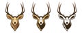 Deer head animal mascot vector design illustration logo