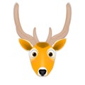 Deer head cartoon Royalty Free Stock Photo