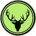Deer Head Emblem Royalty Free Stock Photo